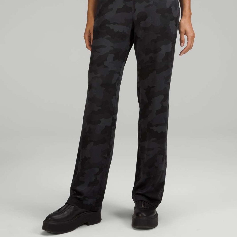 Lululemon Ready to Rulu Straight Leg Grey Camo Lounge Pants